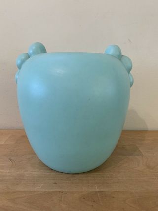 Vintage Art Pottery 7” Vase With Matte Green Glaze - Unmarked