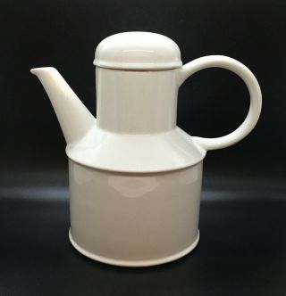 Vintage Midwinter Coffee Tea Pot Stonehenge White England 8 " 1973 - 91 Minimalist