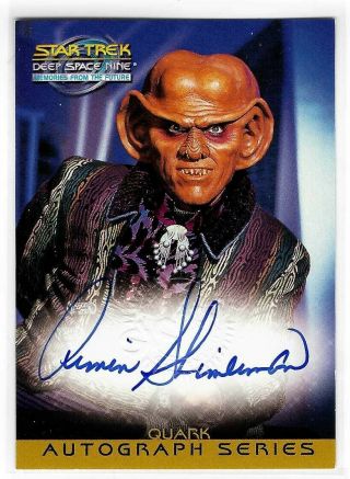 Armin Shimerman As Quark Star Trek Deep Space Nine Autograph Card A2