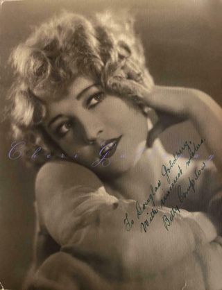 Vintage 1920s Betty Compson Signed Autographed Melbourne Spurr Hollywood Photo