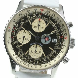 Breitling Old Navitimer A13022 Chronograph Black Dial Automatic Men 