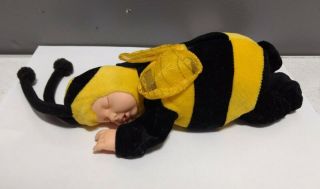 Anne Geddes Baby Bumble Bee 9 " Plush/bean Bag Doll Vintage 1998