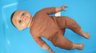 Gi - Go Toys 12 " Black Baby Doll With Open - Close Eyes