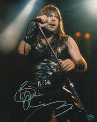 Bruce Dickinson Iron Maiden Hand Signed 8x10 Autographed Photo With