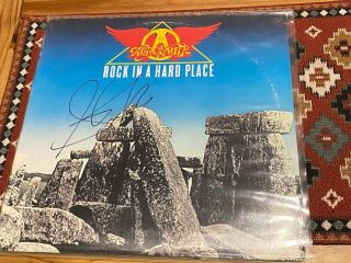 Aerosmith Rock In A Hard Place Signed Autographed Steven Tyler Album Vinyl