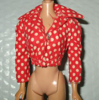 Vintage Barbie Yellowstone Kelley 7808 Red & White Polka Dot Jacket