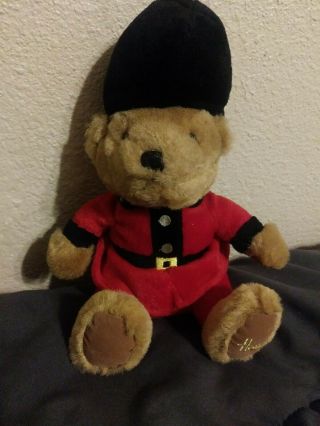 Harrods Royal Guard Teddy Bear 6.  5 " Knightsbridge