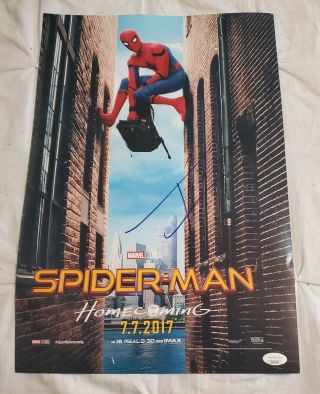 Spiderman Tom Holland Signed Autographed 12 X 18 Photo Jsa Authenticated