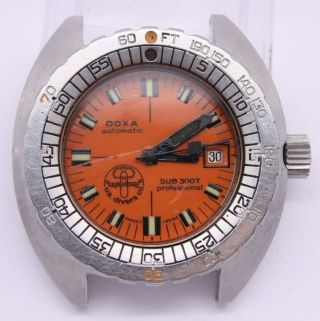 Vintage C.  1969 Doxa Sub 300t Pro Aqualung Mens Divers Watch Ref.  11899 - 4 = Read =
