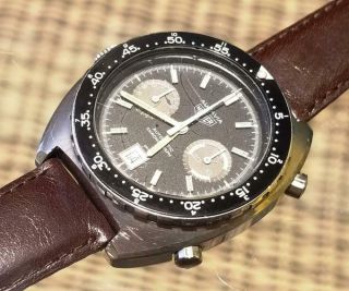 HEUER AUTAVIA 11630 Cal.  12 42mm Mens Automatic Chronograph Swiss Vintage Watch 2