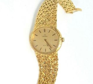 Omega De Ville,  Solid 18k Yellow Gold Ladies Watch