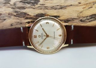 Vintage 1965 Solid 9k Gold Omega Seamaster Silver Dial Auto Cal:552 Man 