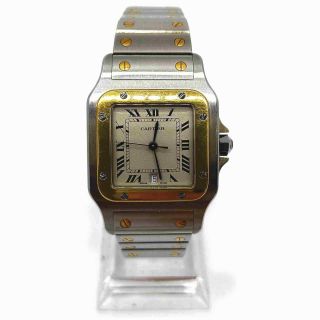 Cartier Watch 187901 Santos Galbee Lm 18k Bezel Operates Normally 706515