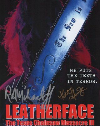 Leatherface: The Texas Chainsaw Massacre Iii Autographed 8x10 Photo
