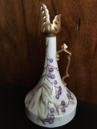 Antique Pitcher Vase Marked M R (martial Redon Limoges)