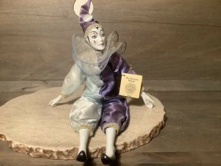 Vintage Balos Dollcrafter Classics Clown Doll 1983 Collector Piece Porcelin