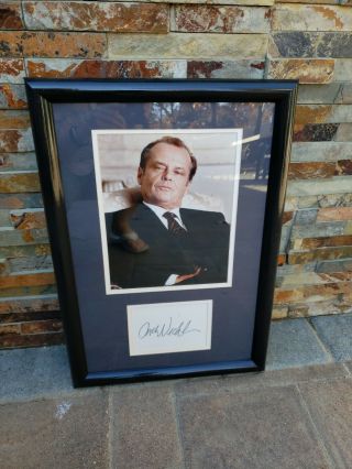 Jack Nicholson Framed Photo And Signature