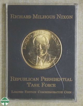 Nixon " Republican Presidential Task Force " Limited Edition Commemoriatve Coin