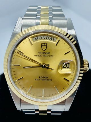 Tudor Prince Day Date 18k Automatic Men’s Watch Made By Rolex