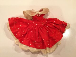 Cosmopolitan Doll 10 - 1/2 " Fashion For Little Miss Ginger Red Dress Vintage