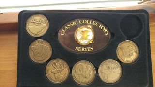 Nra Classic Collector Series Hunter Set,  6 Coins W/ Holders Nat 