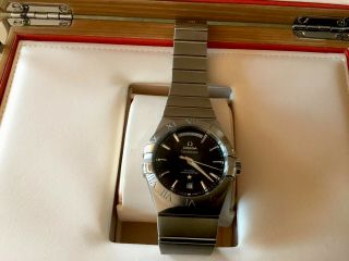 Omega Constellation Chronometer Co - axial Automatic 123.  10.  38.  22.  01.  001 Day&Date 4