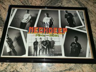 Neckdeep Signed The Peace And Panic Poster 11x17 Framed