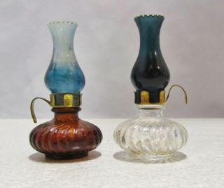 Doll House Oil Lamps,  2 1/2 " High,