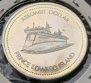 1983 Summerside Prince Edward Island $1 Trade Dollar - Abegweit Dollar