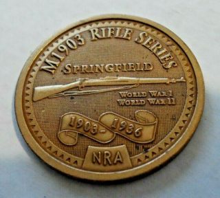M1903 Rifle Series Token Usa Medallion Springfield Coin Nra Wwi Wwii