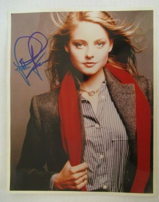 Jodie Foster Signed Autographed 8x10 Photo Silence Of The Lambs Clarise