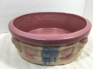 Very Early Vintage Mccoy Pottery Sylvan Or Avenue Planter Or Low Bowl 8 - 1/2” Dia