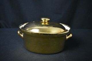 Vintage Hall Golden Glo Covered Casserole Dish