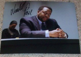 Wendell Pierce Signed Autograph Bunk The Wire 8x10 Photo B W/exact Proof