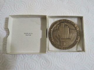1816 - 1966 State Of Indiana Sesquicentennial Bronze Medal Medalic Art N.  Y.  W Box