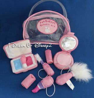 Build - A - Bear Furbulous Toy Make - Up Kit Teddy Pink Beauty Accessory Set