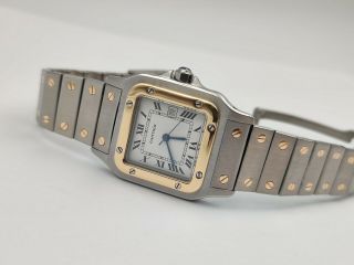 Cartier Santos Galbee 1172961 Automatic Date 18k Gold & Steel - 29 Mm - Serviced