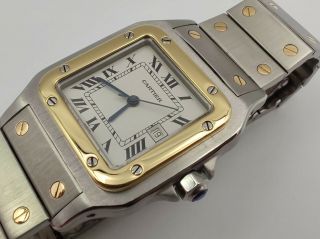 CARTIER Santos Galbee 1172961 Automatic Date 18K Gold & Steel - 29 mm - SERVICED 3