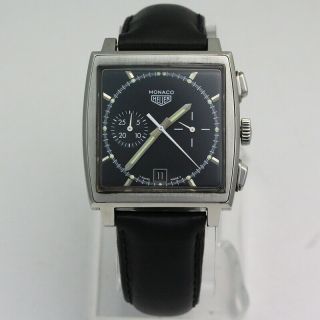 Stainless Steel Tag Heuer Monaco Limited Edition 0456/5000 Cs2110 Wristwatch
