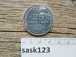 St.  Catharines,  Ont. ,  Garden City Coins (1971),  25 Cent Token