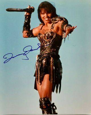 Xena: Warrior Princess Photo Signed By Lucy Lawless,  With,  8x10