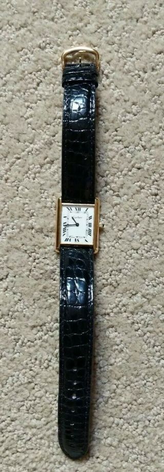 Cartier Vintage Tank Louis Gold Plated Watch