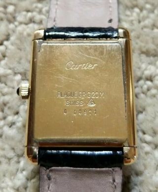 Cartier Vintage Tank Louis Gold Plated Watch 4