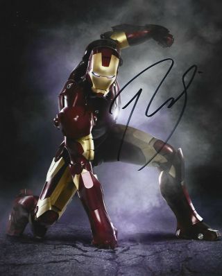 Iron Man Robert Downey Jr Signed 8x10 Marvel Comics Tony Stark Avengers Infinity