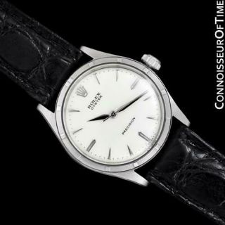 1955 Rolex Oyster Precision Vintage Mens Ss Steel Watch - With