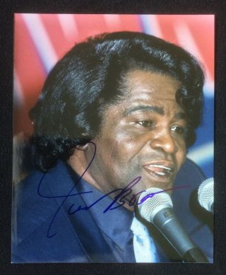 James Brown,  Godfather Of Soul,  8”x10” Photo Signed Autograph W/loa