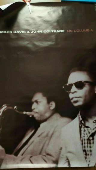 Miles Davis John Coltrane Official Cbs Poster Kind Of Blue