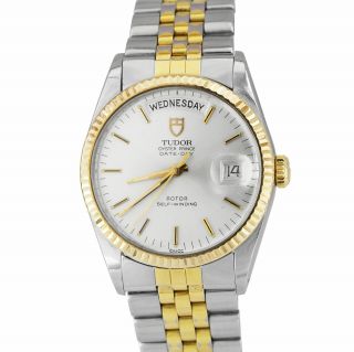 Tudor Oyster Prince Date - Day Two - Tone Gold Stainless Champagne 35mm Watch 94613