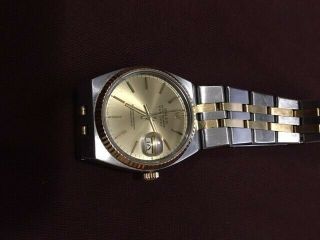 Rolex Datejust Oysterquartz 17013 Champagne 18k Yellow Gold Stainless Box Paper