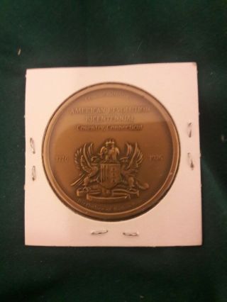 1976 American Rev.  Bicentennial Coventry Ct Bronze Town Medal Medallion Coin